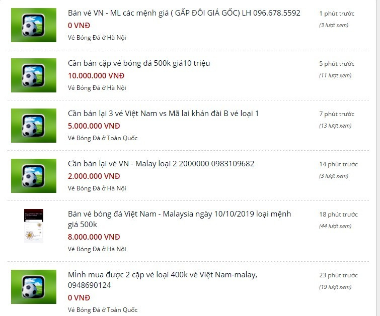 Vé xem Việt Nam vs Malaysia bị hét giá trên trời ảnh 6