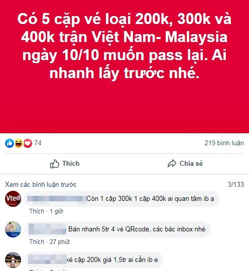 Vé xem Việt Nam vs Malaysia bị hét giá trên trời ảnh 7