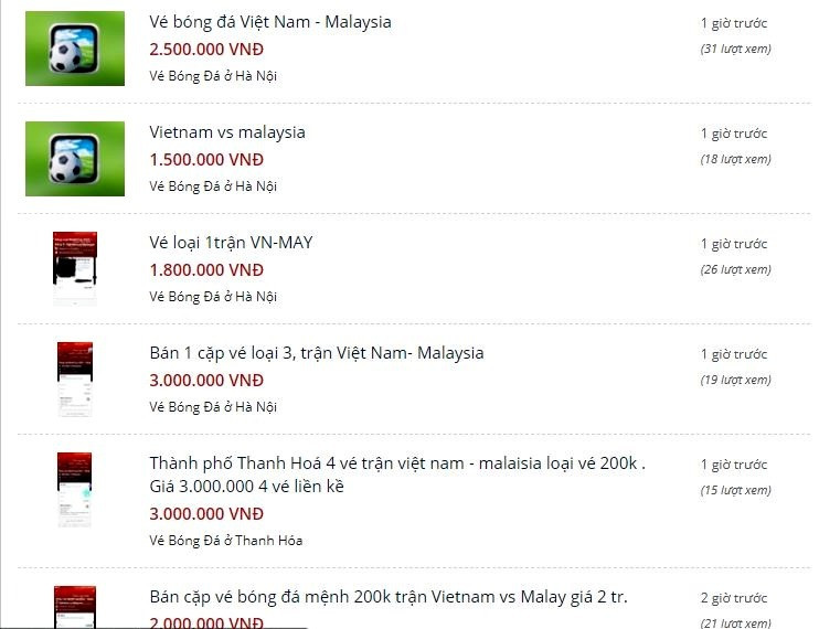 Vé xem Việt Nam vs Malaysia bị hét giá trên trời ảnh 5