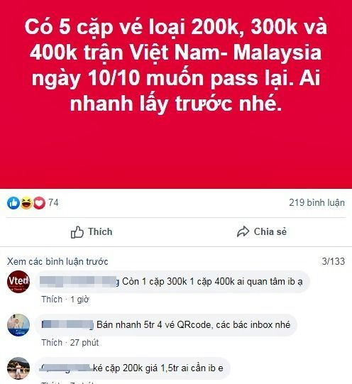 Vé xem Việt Nam vs Malaysia bị hét giá trên trời ảnh 4