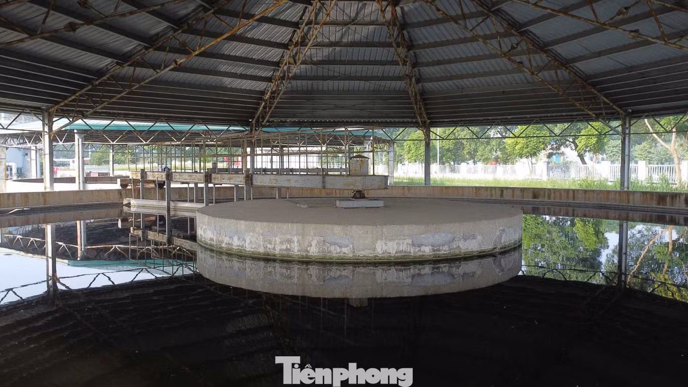 Bể chứa xử lý nước nước đen kịt