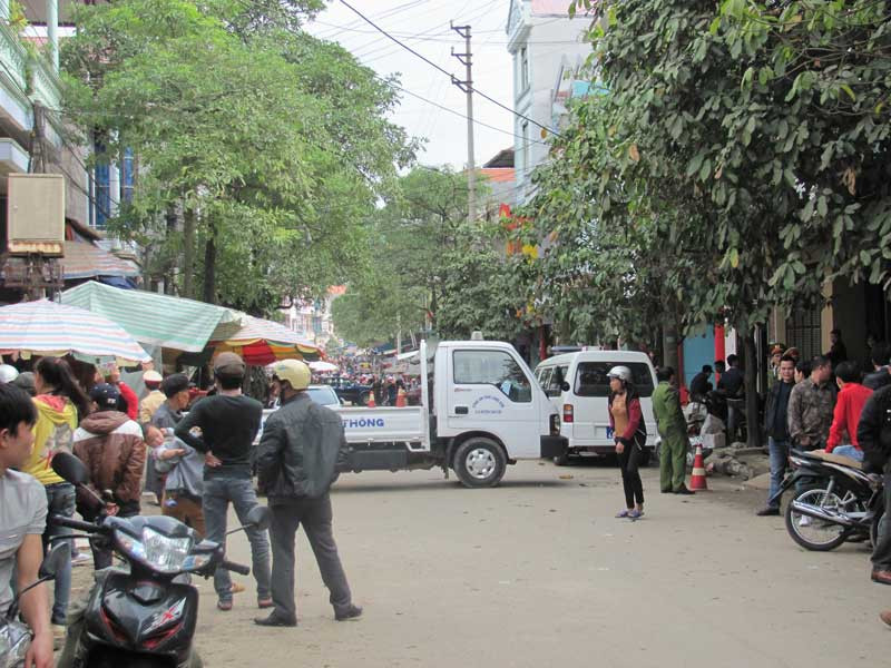 Phong toả hiện trường, phục vụ công tác điều tra, phá án. ảnh: Duy Chiến