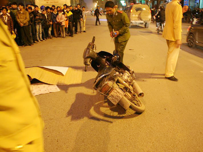 Hiện trường vụ tai nạn thương tâm. Hiện trường vụ tai nạn thương tâm