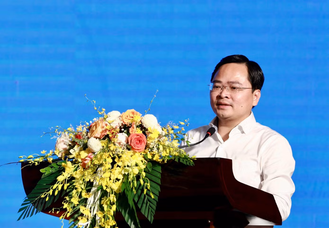 Anh Nguyễn Anh Tuấn, Ủy viên T.Ư Đảng, Bí thư thứ nhất T.Ư Đoàn phát biểu bế mạc hội nghị. Ảnh: Bảo Anh Anh Nguyễn Anh Tuấn, Ủy viên T.Ư Đảng, Bí thư thứ nhất T.Ư Đoàn phát biểu bế mạc hội nghị. Ảnh: Bảo Anh