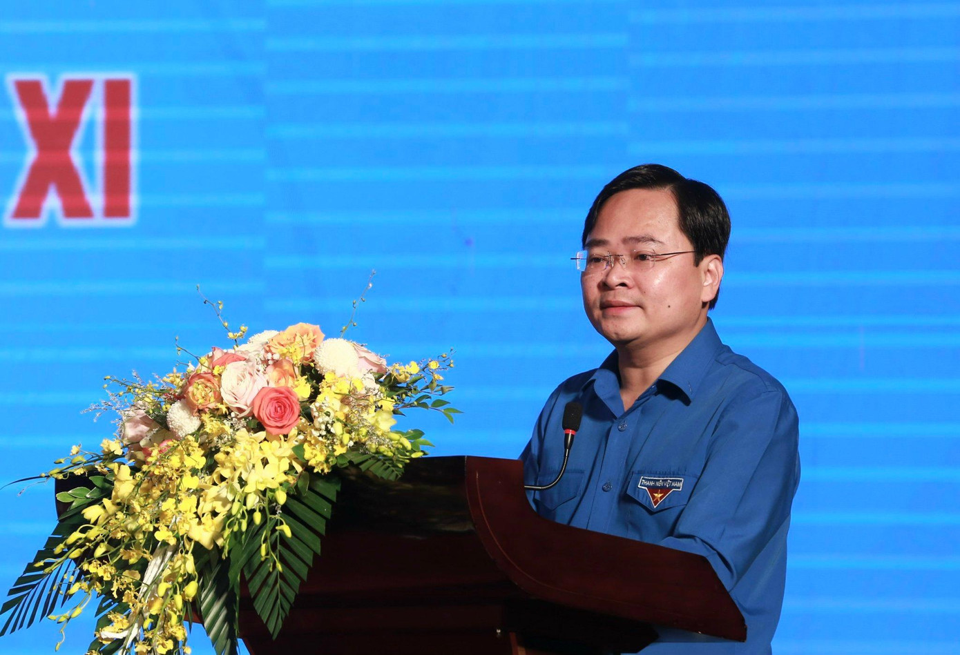 Anh Nguyễn Anh Tuấn, Ủy viên T.Ư Đảng, Bí thư thứ nhất T.Ư Đoàn phát biểu khai mạc hội nghị. Ảnh: Bảo Anh Anh Nguyễn Anh Tuấn, Ủy viên T.Ư Đảng, Bí thư thứ nhất T.Ư Đoàn phát biểu khai mạc hội nghị. Ảnh: Bảo Anh