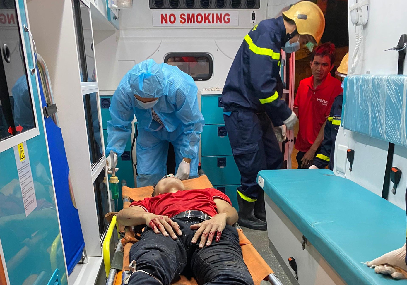 Tài xế bị thương Trần Sỹ Hào