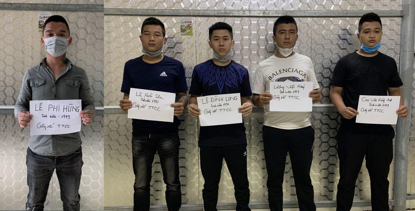 5 đối tượng bị bắt tạm giam. Ảnh: Công an Thanh Hoá 5 đối tượng bị bắt tạm giam. Ảnh: Công an Thanh Hoá