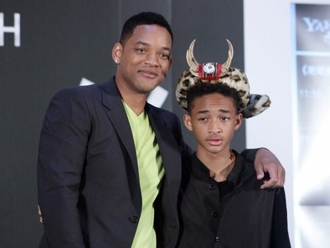 Cha con Will Smith trong buổi ra mắt 