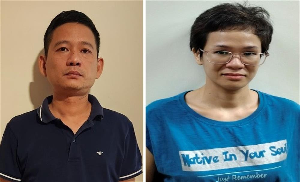 Bị can Lê Xuân Tùng (trái) và Lê Thúy Quỳnh. Bị can Lê Xuân Tùng (trái) và Lê Thúy Quỳnh.