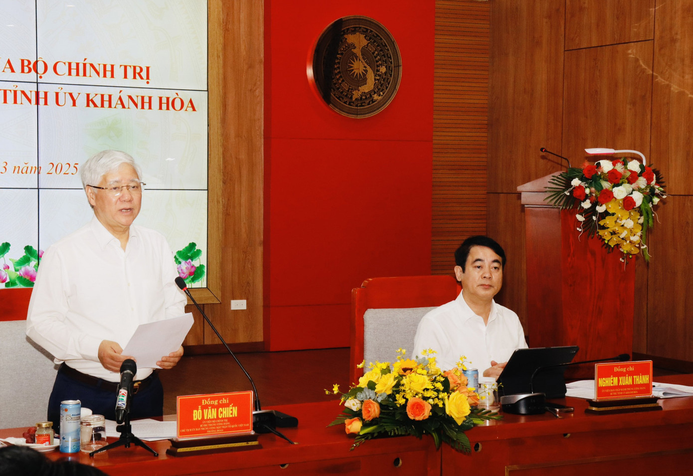 Ông Đỗ Văn Chiến - Ủy viên Bộ Chính trị, Chủ tịch Ủy ban Trung ương MTTQ Việt Nam, Trưởng đoàn Kiểm tra, phát biểu tại hội nghị. Ảnh: X.T. Ông Đỗ Văn Chiến - Ủy viên Bộ Chính trị, Chủ tịch Ủy ban Trung ương MTTQ Việt Nam, Trưởng đoàn Kiểm tra, phát biểu tại hội nghị. Ảnh: X.T.