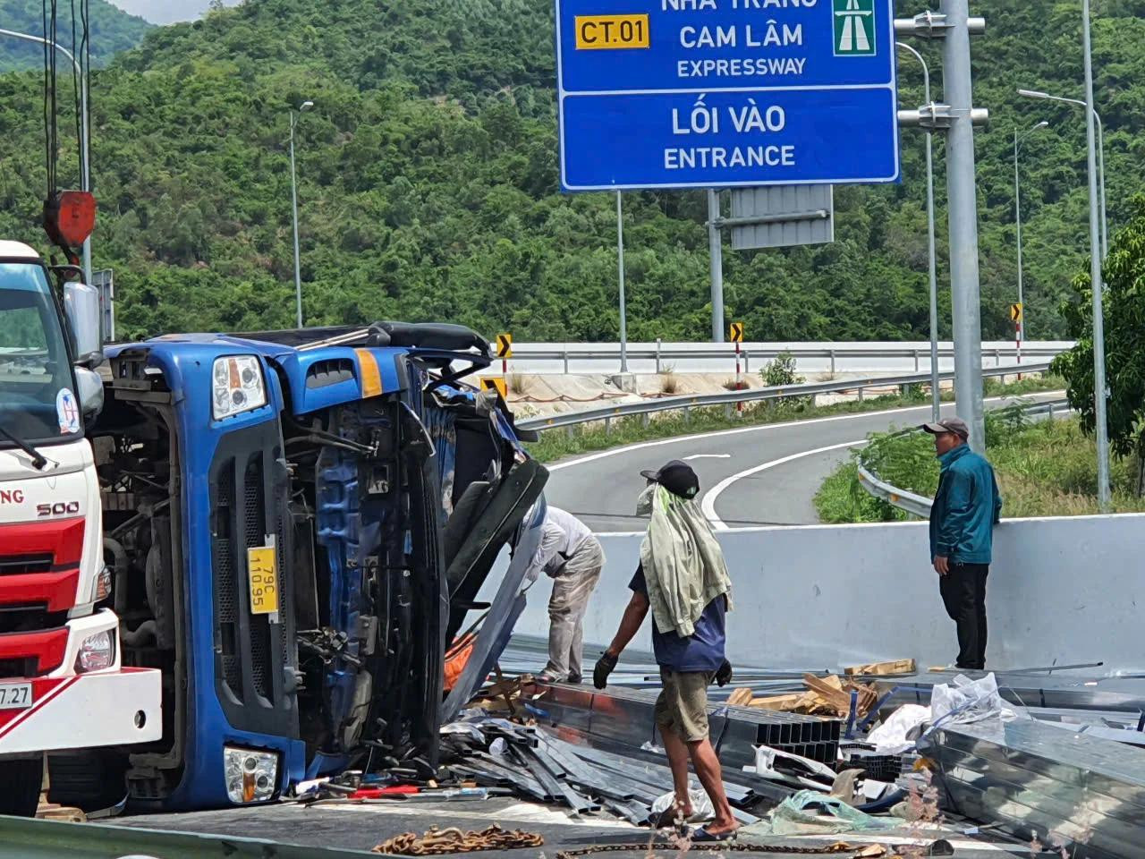 Hiện trường vụ tại nạn.