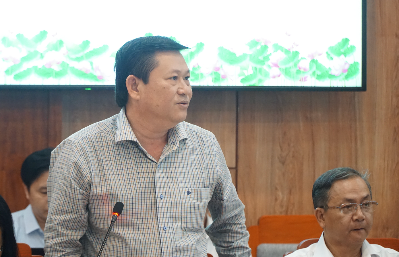 Ông Nguyễn Tiến Đức - Trưởng Ban Nội chính Tỉnh ủy Ninh Thuận, phát biểu tại hội nghị. Ông Nguyễn Tiến Đức - Trưởng Ban Nội chính Tỉnh ủy Ninh Thuận, phát biểu tại hội nghị.