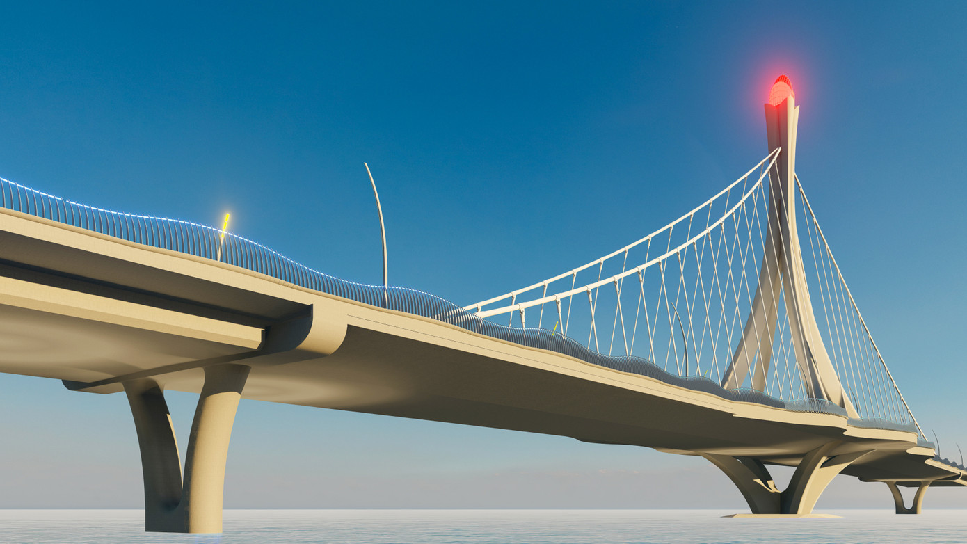 Phối cảnh cầu Phú Kiểng.