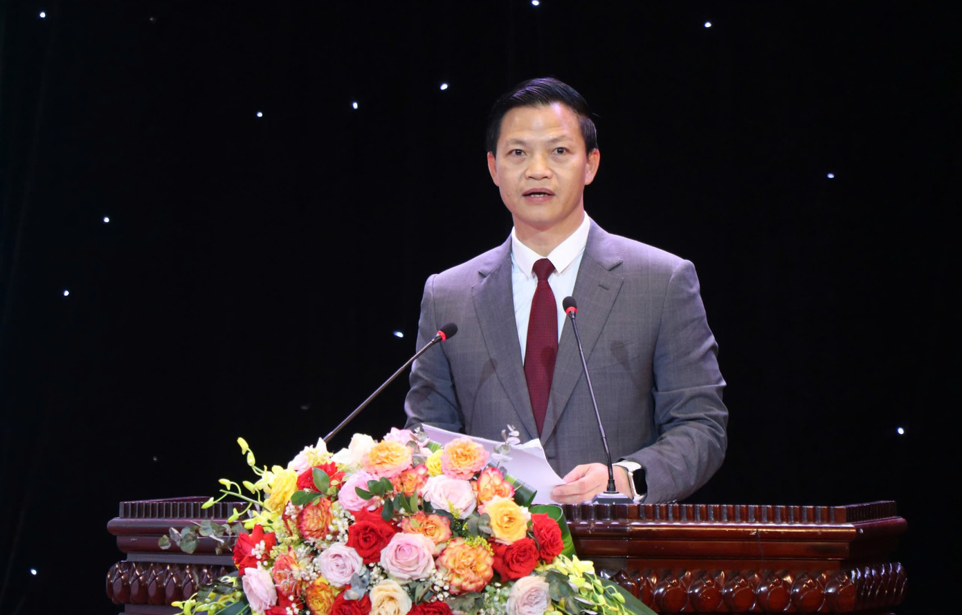 Chủ tịch UBND tỉnh Bắc Ninh Vương Quốc Tuấn phát biểu tại chương trình Chủ tịch UBND tỉnh Bắc Ninh Vương Quốc Tuấn phát biểu tại chương trình