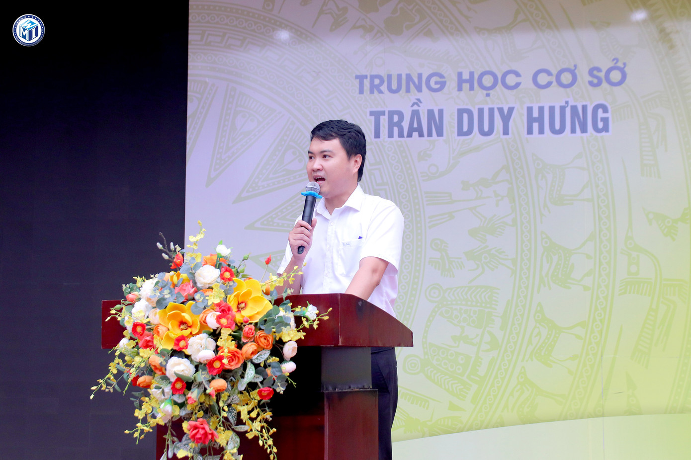 Ông Cai Việt Long – đại diện Ban Tổ chức phát biểu trong lễ khai mạc vòng thi Quốc gia