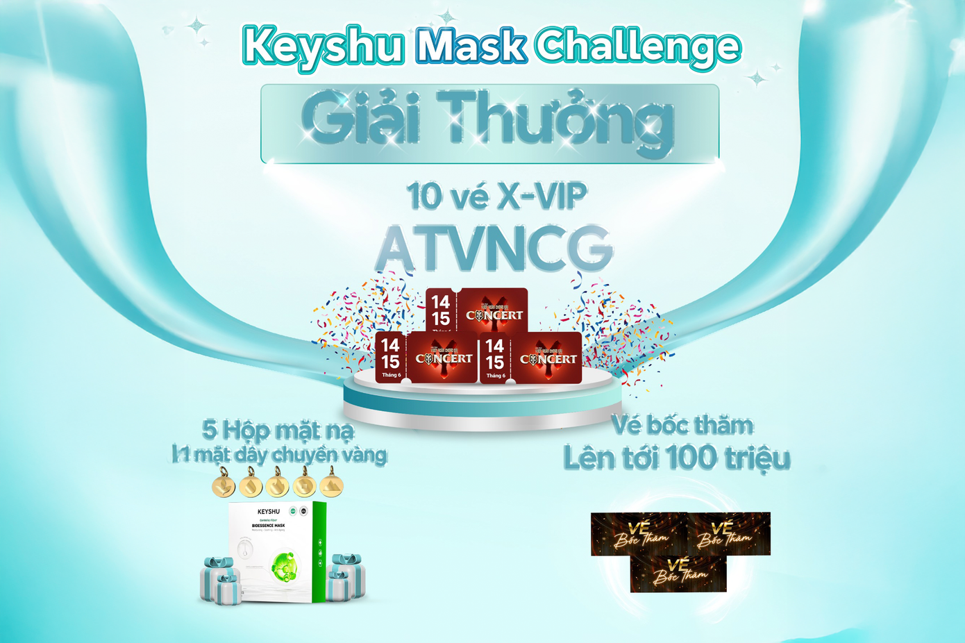 Các giải thưởng chương trình Keyshu Mask Challenge