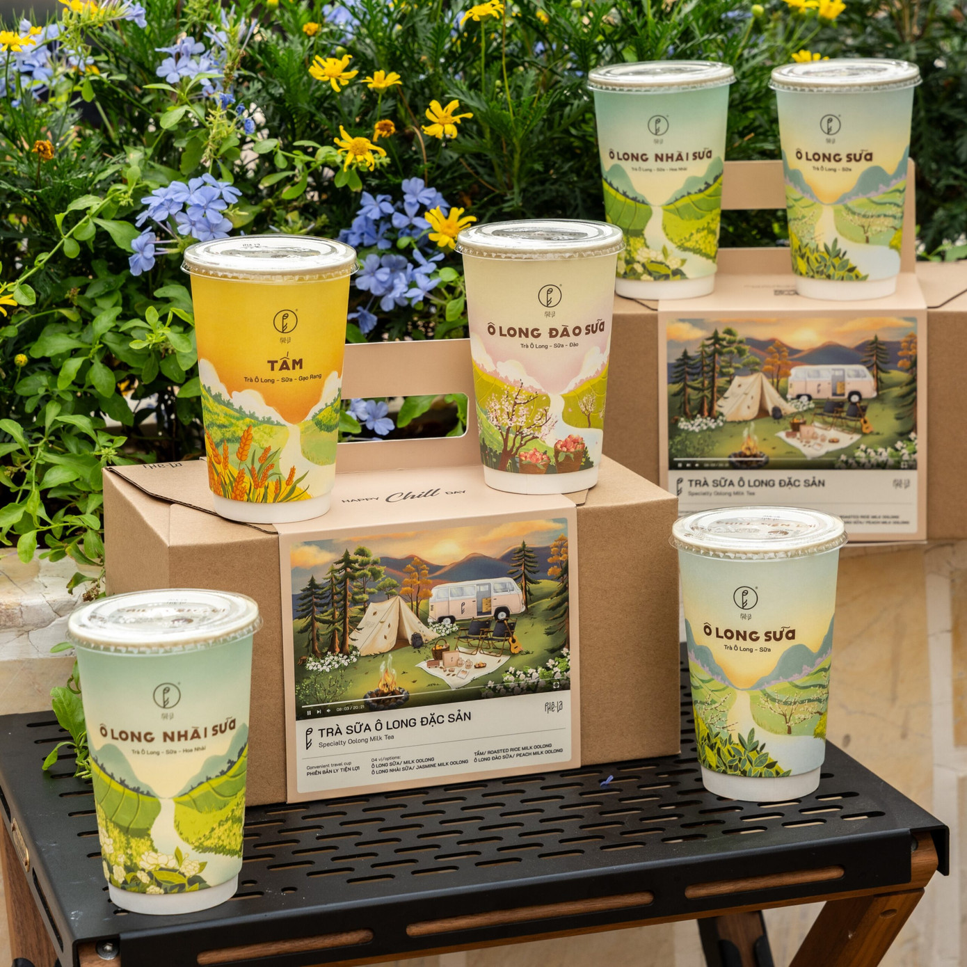 Bao bì sản phẩm của Phê La đều được thiết kế dựa trên cảnh sắc thiên nhiên khắp Việt Nam.