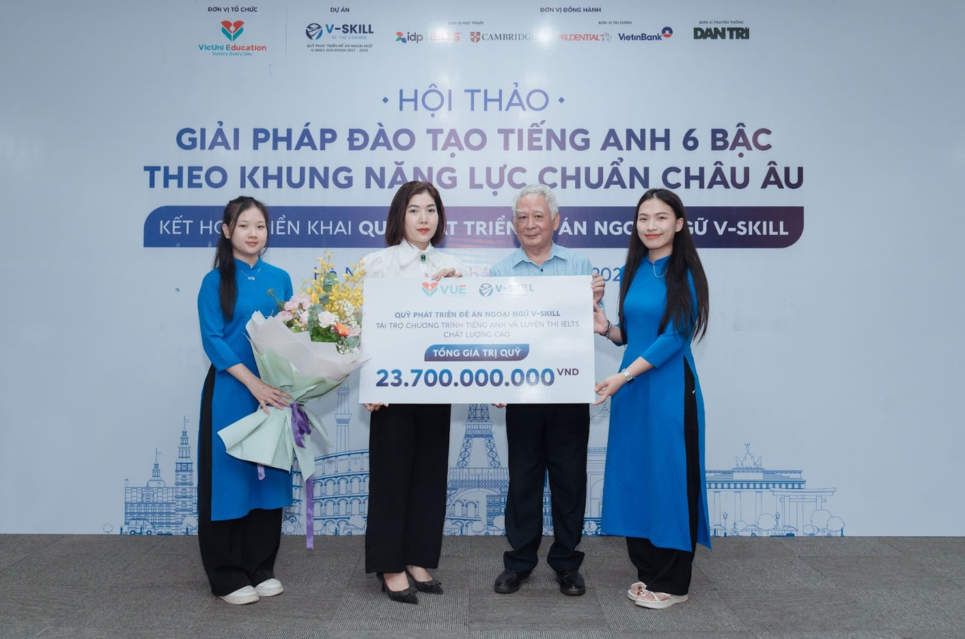 Quỹ V-Skill hỗ trợ 70% học phí khóa IELTS/Giao tiếp Quỹ V-Skill hỗ trợ 70% học phí khóa IELTS/Giao tiếp