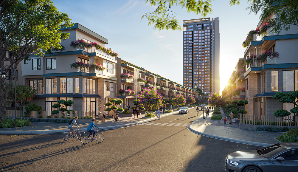 Nằm trên mặt tiền đường Nguyễn Hữu Thọ, Essensia Parkway mang đến sự thuận lợi vượt trội và tiện ích hoàn hảo cho cư dân. Ảnh: Phú Long