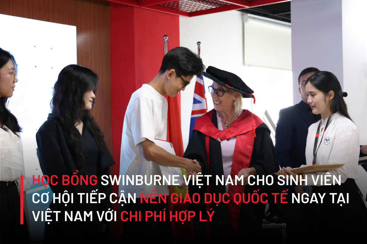 Học sinh nhận học bổng Swinburne Việt Nam năm 2025