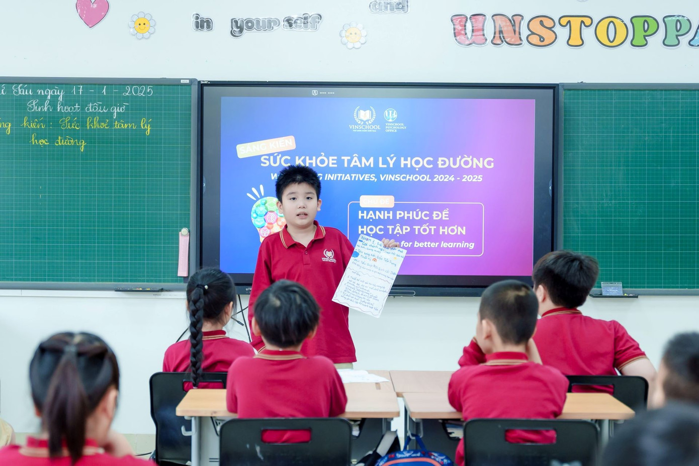 Học sinh Vinschool trở thành người dẫn dắt các workshop về sức khỏe tâm lý, lan tỏa kiến thức và kỹ năng chăm sóc tinh thần trong cộng đồng học đường.