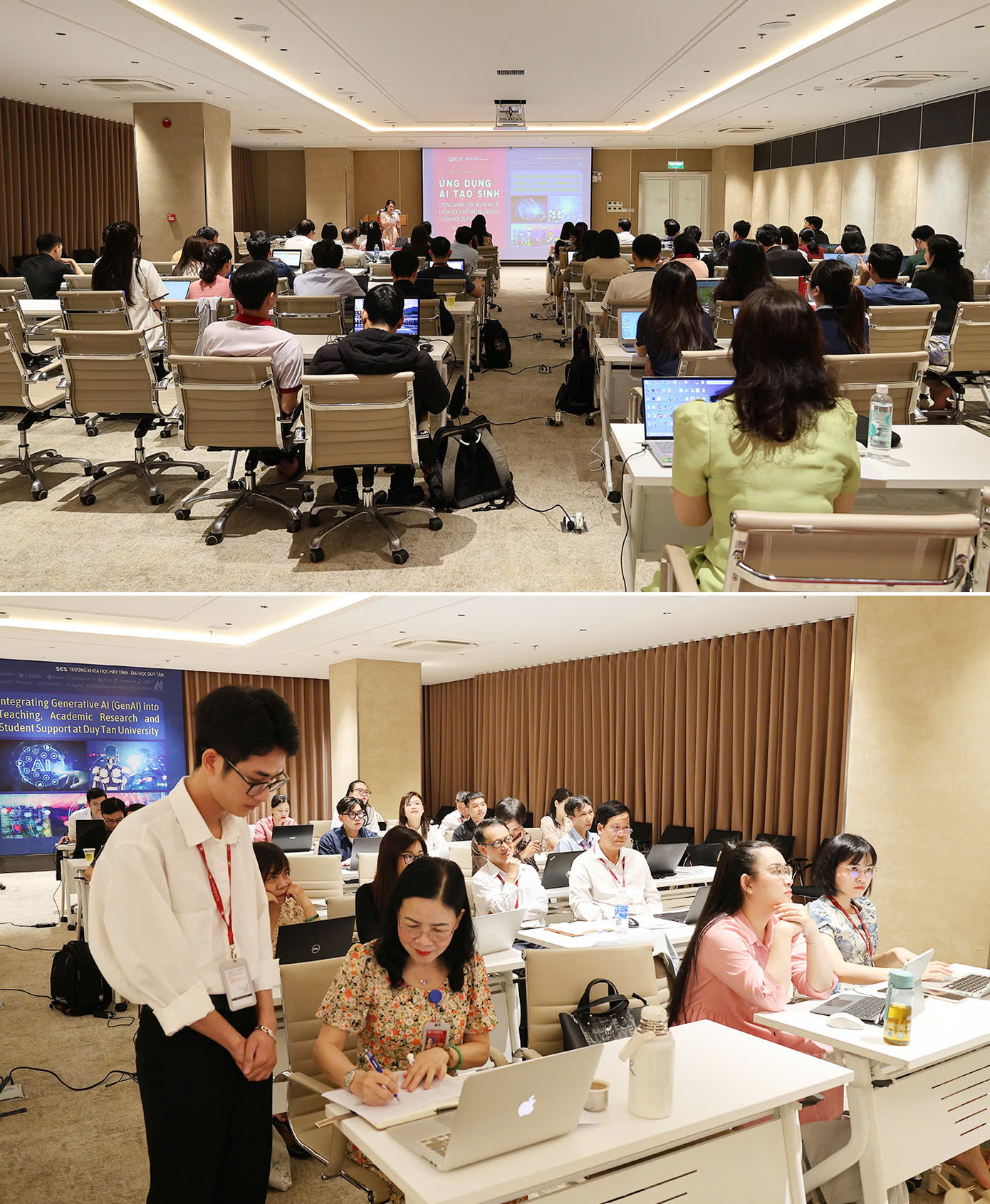 ĐH Duy Tân tổ chức Chương trình tập huấn Ứng dụng Công nghệ AI trong công việc, giảng dạy và nghiên cứu khoa học cho cán bộ, giảng viên toàn trường ĐH Duy Tân tổ chức Chương trình tập huấn Ứng dụng Công nghệ AI trong công việc, giảng dạy và nghiên cứu khoa học cho cán bộ, giảng viên toàn trường