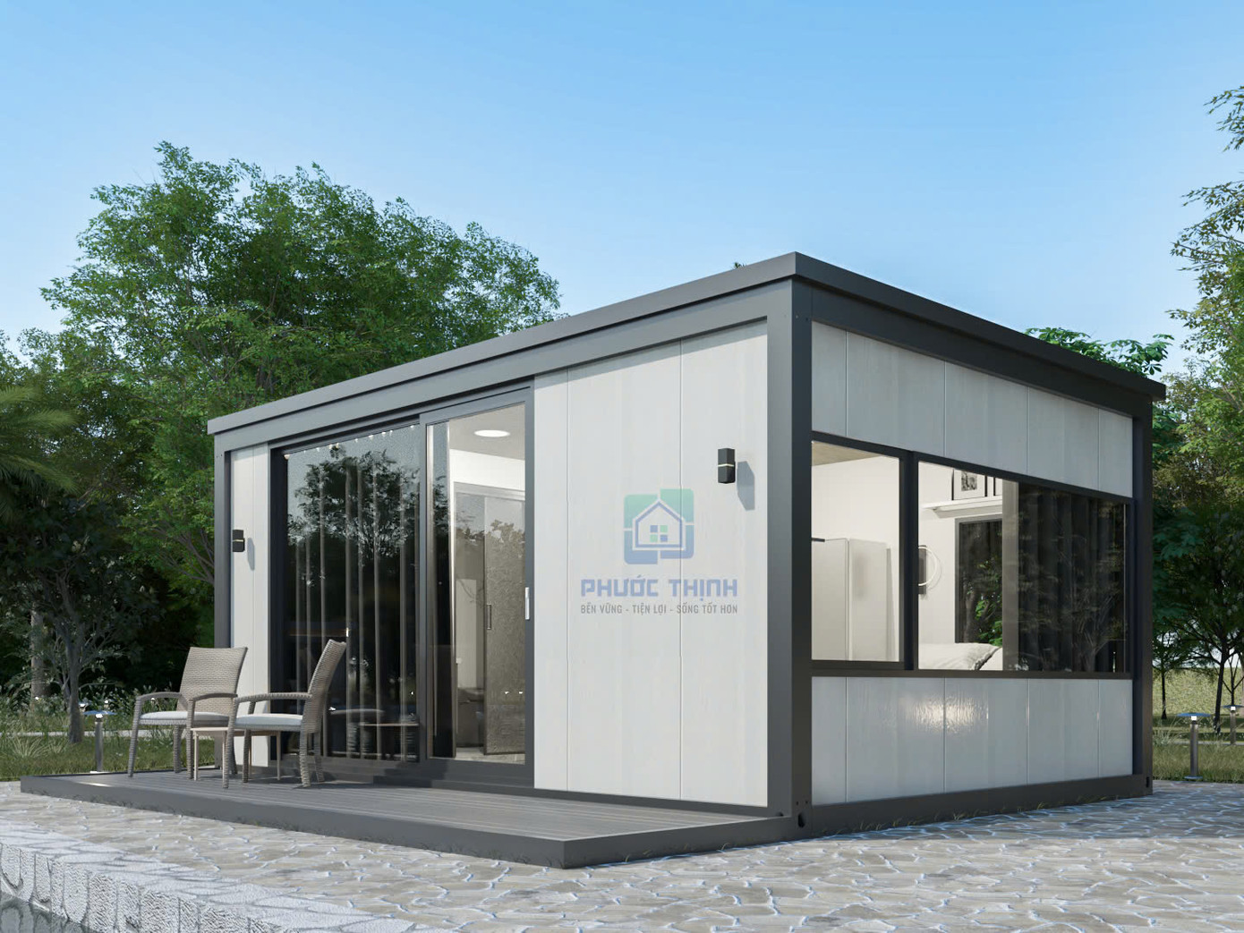 Mẫu sản phẩm nhà container độc quyền tại Phước Thịnh Group Mẫu sản phẩm nhà container độc quyền tại Phước Thịnh Group