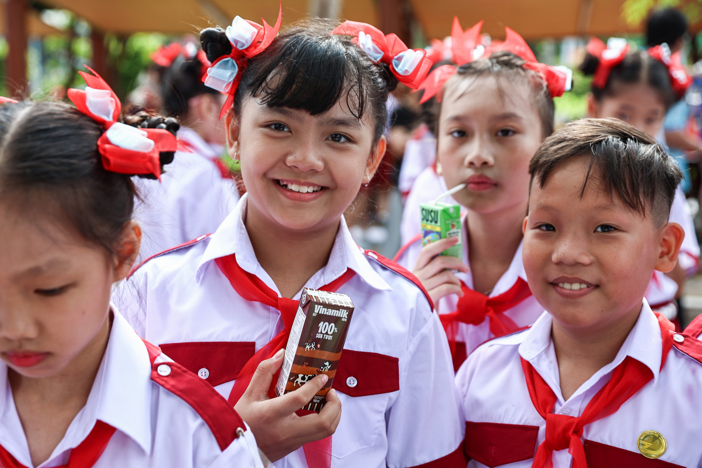 Sữa tươi 100% và Sữa chua uống SuSu là các nhãn hiệu thường xuyên đồng hành cùng các hoạt động hướng đến trẻ em của Vinamilk