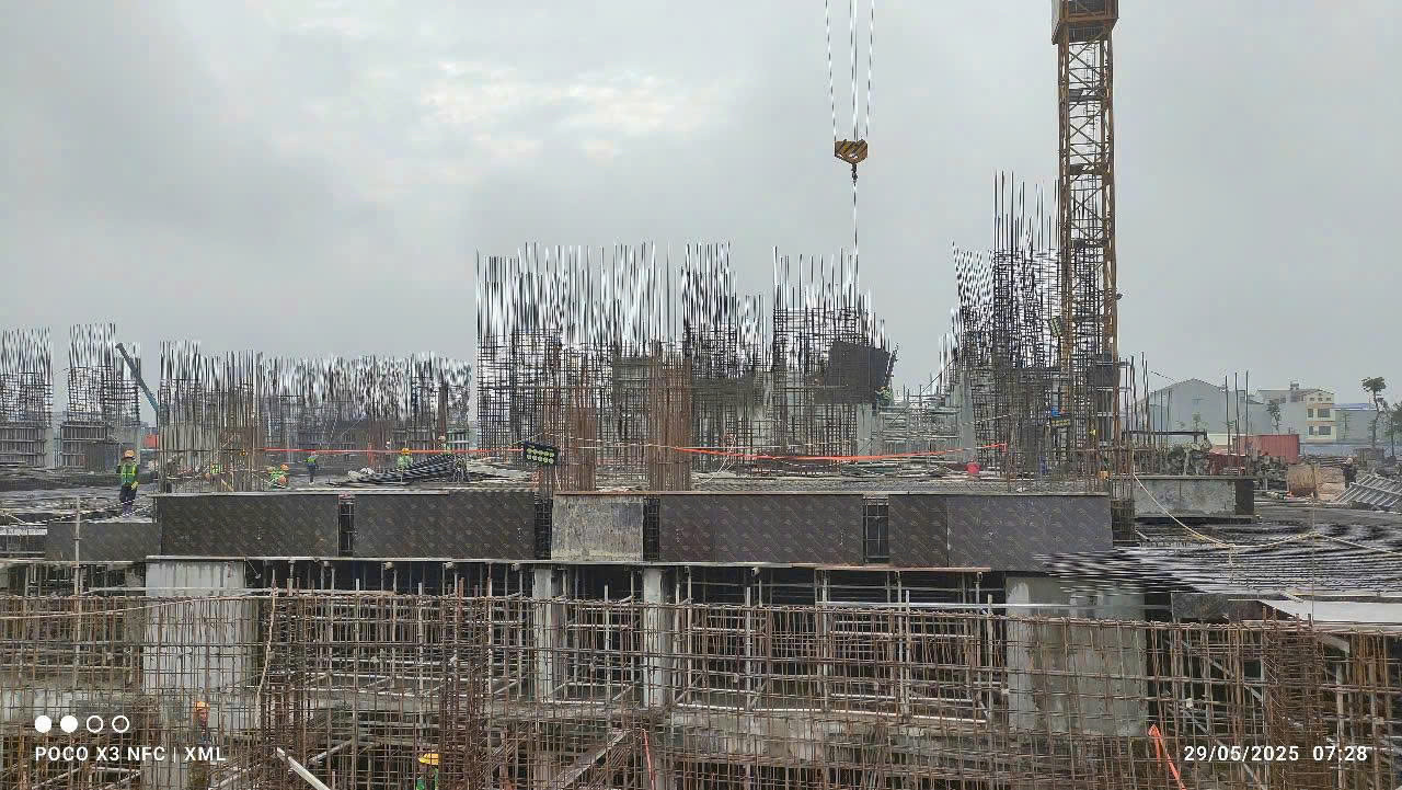 Tiến độ thi công thực tế dự án Yên Bình Complex