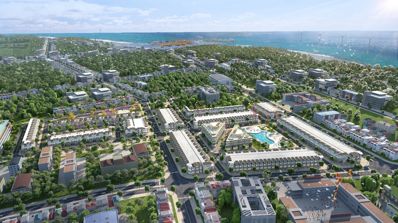 Phối cảnh khu đô thị thương mại kiểu mẫu ROX Living Đông Hải