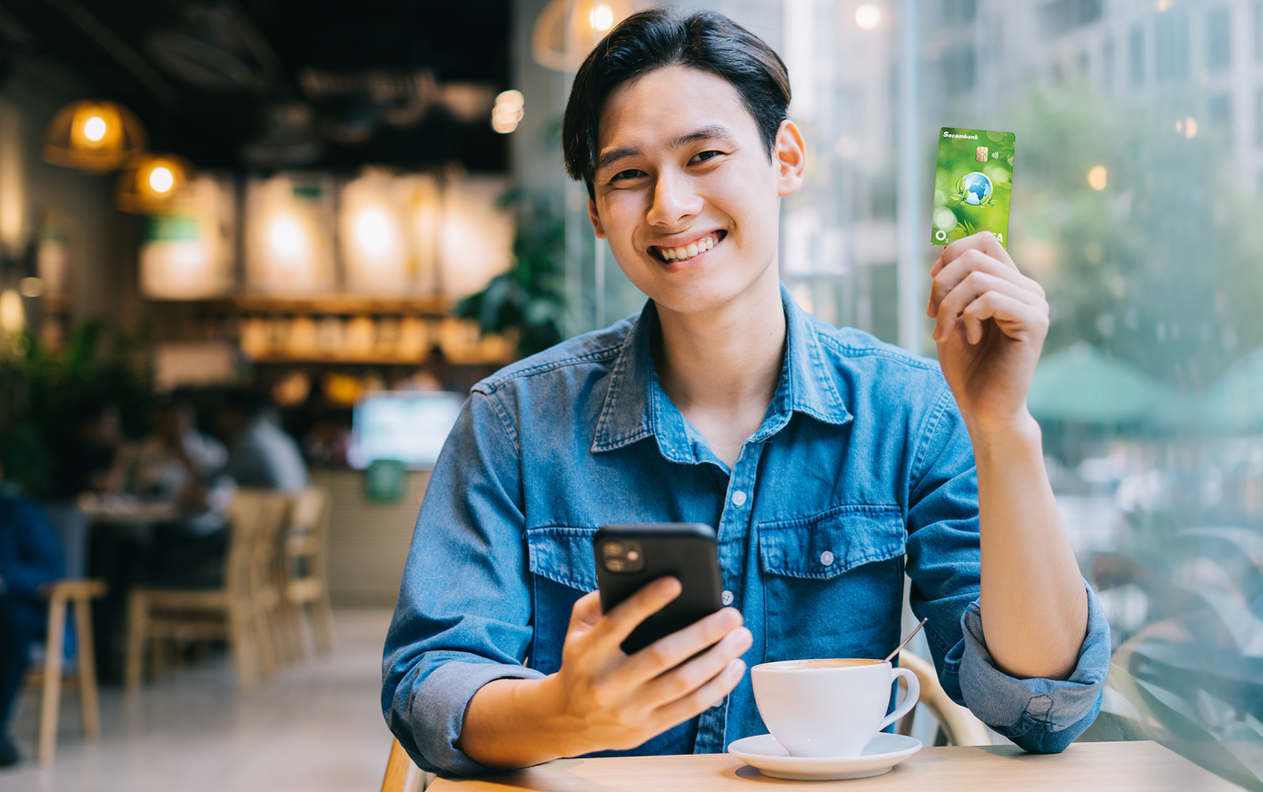 Thẻ tín dụng xanh Visa O2 lựa chọn hoàn hảo cho người trẻ Thẻ tín dụng xanh Visa O2 lựa chọn hoàn hảo cho người trẻ