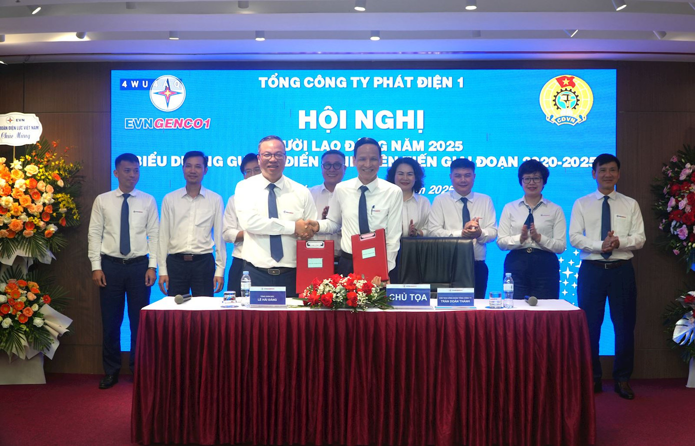 Ký kết Thỏa ước lao động tập thể Tổng công ty Phát điện 1 năm 2025 Ký kết Thỏa ước lao động tập thể Tổng công ty Phát điện 1 năm 2025