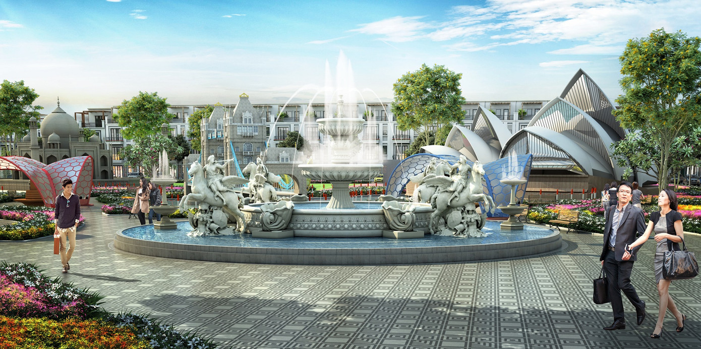 Điểm nhấn cảnh quan tại dự án ROX Living Aquamarine