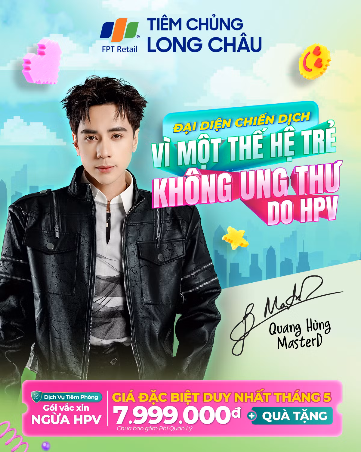 Chiến dịch “Vì một thế hệ trẻ không ung thư do HPV” được Tiêm chủng Long Châu phát động với nhiều kiến thức bổ ích và ưu đãi hấp dẫn