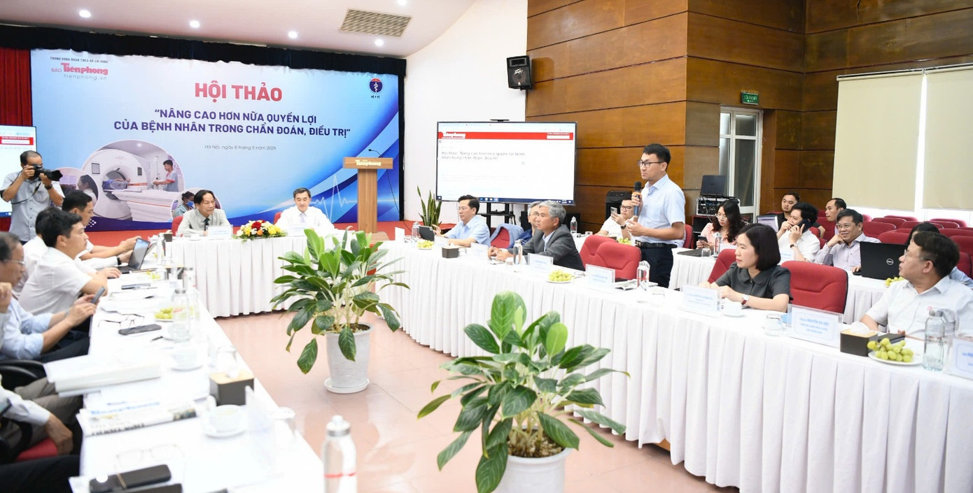 Tại hội thảo do Báo Tiền Phong kết hợp với Bộ Y tế tổ chức, GS.TS Thứ trưởng Bộ Y tế Trần Văn Thuấn đã đồng chủ trì. Ảnh: Như Ý.