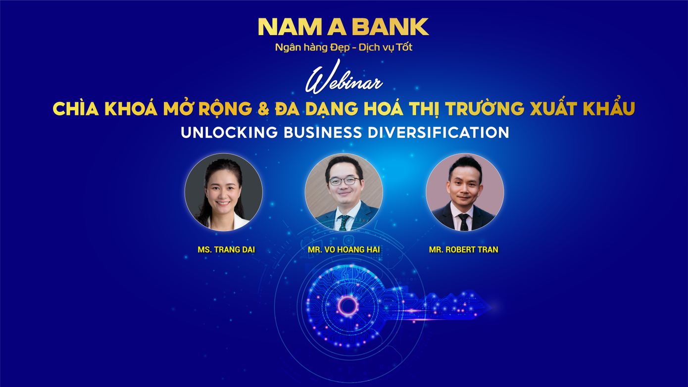 Các diễn giả tại Hội thảo là ông Võ Hoàng Hải, Phó Tổng Giám đốc Nam A Bank - Thành viên Tổ Tư vấn chính sách tài chính tiền tệ cho Ủy ban Nhân dân TP.HCM, ông Robert Tran - Giám đốc điều hành RBNC chịu trách nhiệm thị trường Bắc Mỹ và Châu Á Thái Bình Dương và bà Trang Đài – Quản lý tài khoản cấp cao Amazon Global Selling Việt Nam đưa ra nhiều giải pháp giúp SMEs tháo gỡ những khó khăn Các diễn giả tại Hội thảo là ông Võ Hoàng Hải, Phó Tổng Giám đốc Nam A Bank - Thành viên Tổ Tư vấn chính sách tài chính tiền tệ cho Ủy ban Nhân dân TP.HCM, ông Robert Tran - Giám đốc điều hành RBNC chịu trách nhiệm thị trường Bắc Mỹ và Châu Á Thái Bình Dương và bà Trang Đài – Quản lý tài khoản cấp cao Amazon Global Selling Việt Nam đưa ra nhiều giải pháp giúp SMEs tháo gỡ những khó khăn