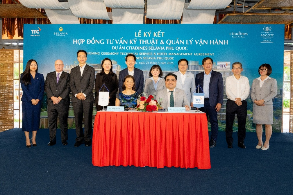 Nghi thức ký kết hợp đồng tư vấn kỹ thuật &amp; quản lý vận hành dự án Citadines Selavia Phu Quoc