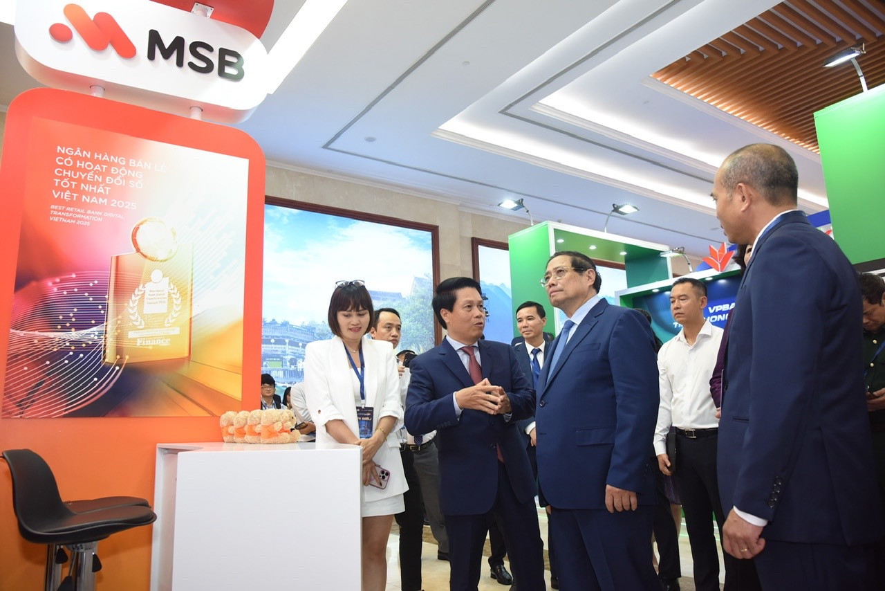 Nội dung thuyết trình của MSB thu hút sự quan tâm của Thủ tướng Chính phủ Phạm Minh Chính và lãnh đạo NHNN