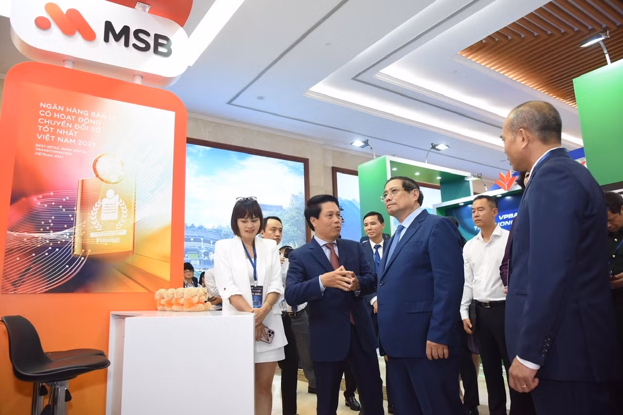 Nội dung thuyết trình của MSB thu hút sự quan tâm của Thủ tướng Chính phủ Phạm Minh Chính và lãnh đạo NHNN