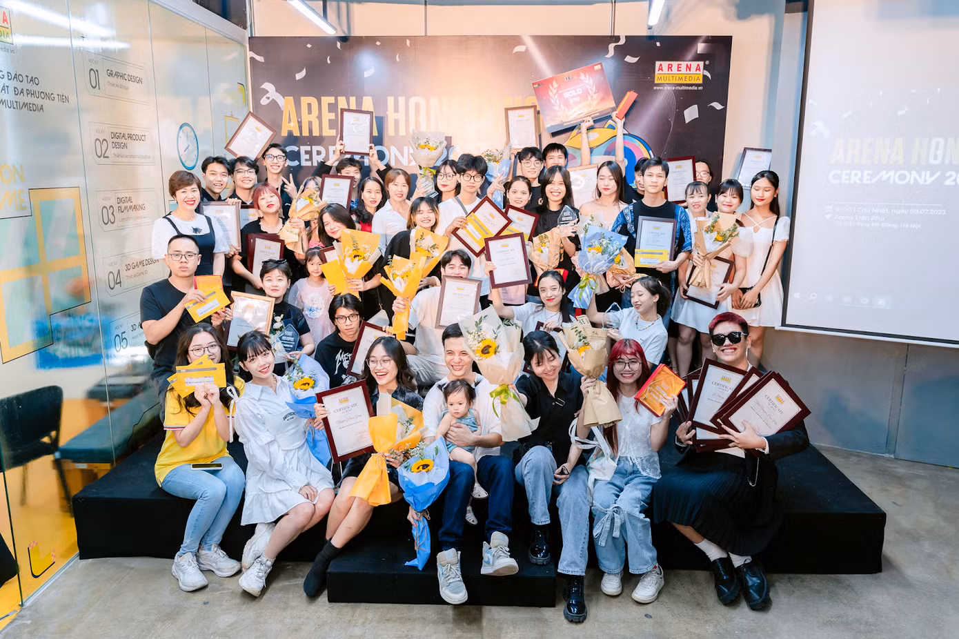 Môi trường học tập năng động và vui vẻ tại Arena Multimedia