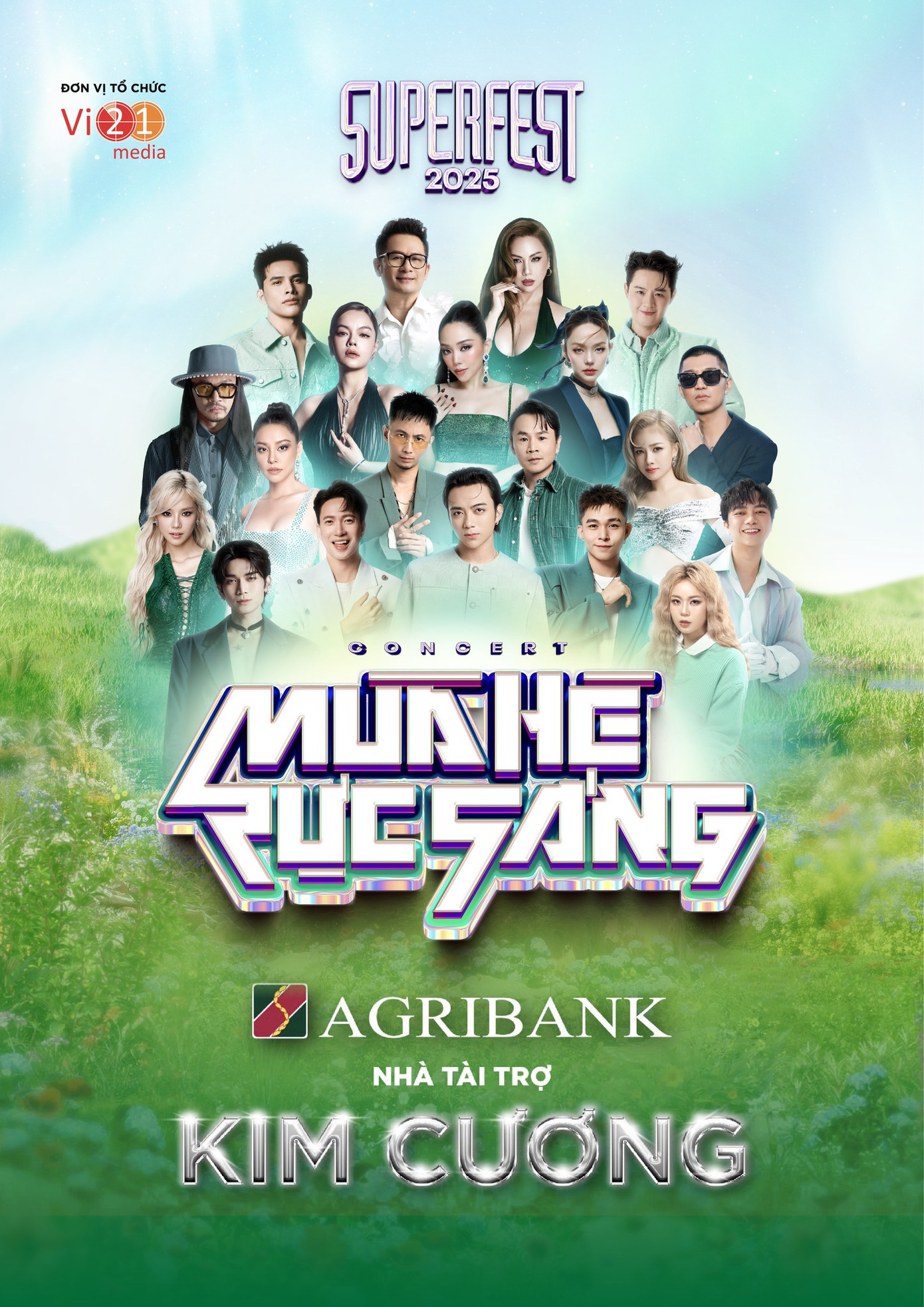 Agribank là nhà tài trợ kim cương cho Superfest - sự kiện âm nhạc đình đám nhất năm 2025 dự kiến sẽ diễn ra vào ngày 19/7/2025 tại Quảng trường Sun Carnival Hạ Long, tỉnh Quảng Ninh