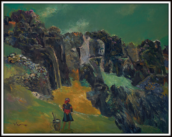 Trồng cây gì - Nuôi con gì - 2007 (Sơn dầu, 80x100). Trồng cây gì - Nuôi con gì - 2007 (Sơn dầu, 80x100)