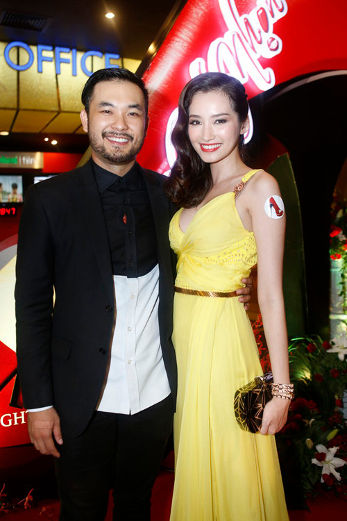 Trúc Diễm và Petey Nguyen - nam diễn viên chính của phim
