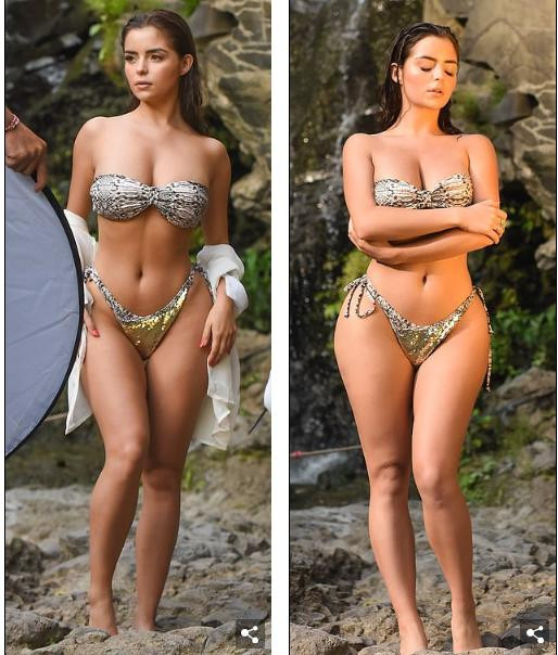 Loạt ảnh bikini 'nhức mắt' của nàng mẫu nội y được ví như Kim siêu vòng 3 ảnh 2