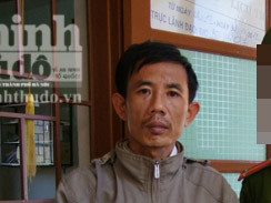 Đối tượng Đỗ Quang Trường tại cơ quan điều tra