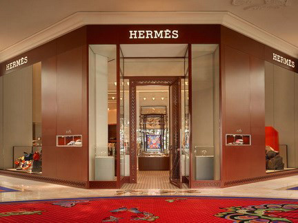 Một cửa hàng của Hermès tại Las Vegas. (Nguồn: lasvegas.com). Một cửa hàng của Hermès tại Las Vegas. (Nguồn: wynnlasvegas.com)