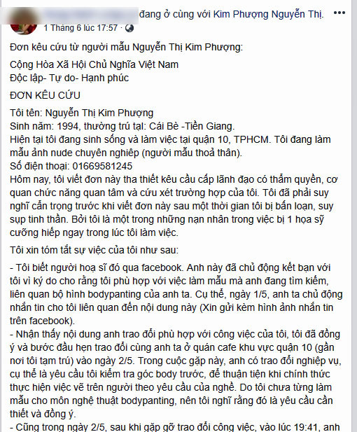 Hành trình tố cáo đến cầu cứu của mẫu khỏa thân tố Ngô Lực hiếp dâm ảnh 4