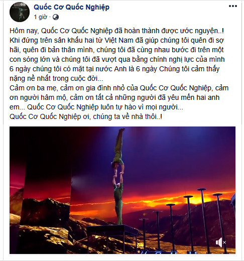 Anh em Cơ - Nghiệp nói lời cảm ơn đã hoàn thành ước nguyện ảnh 1