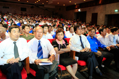 Các đại biểu tham dự "Diễn đàn kết nối Tài năng Việt". Ảnh : Hồng Vĩnh