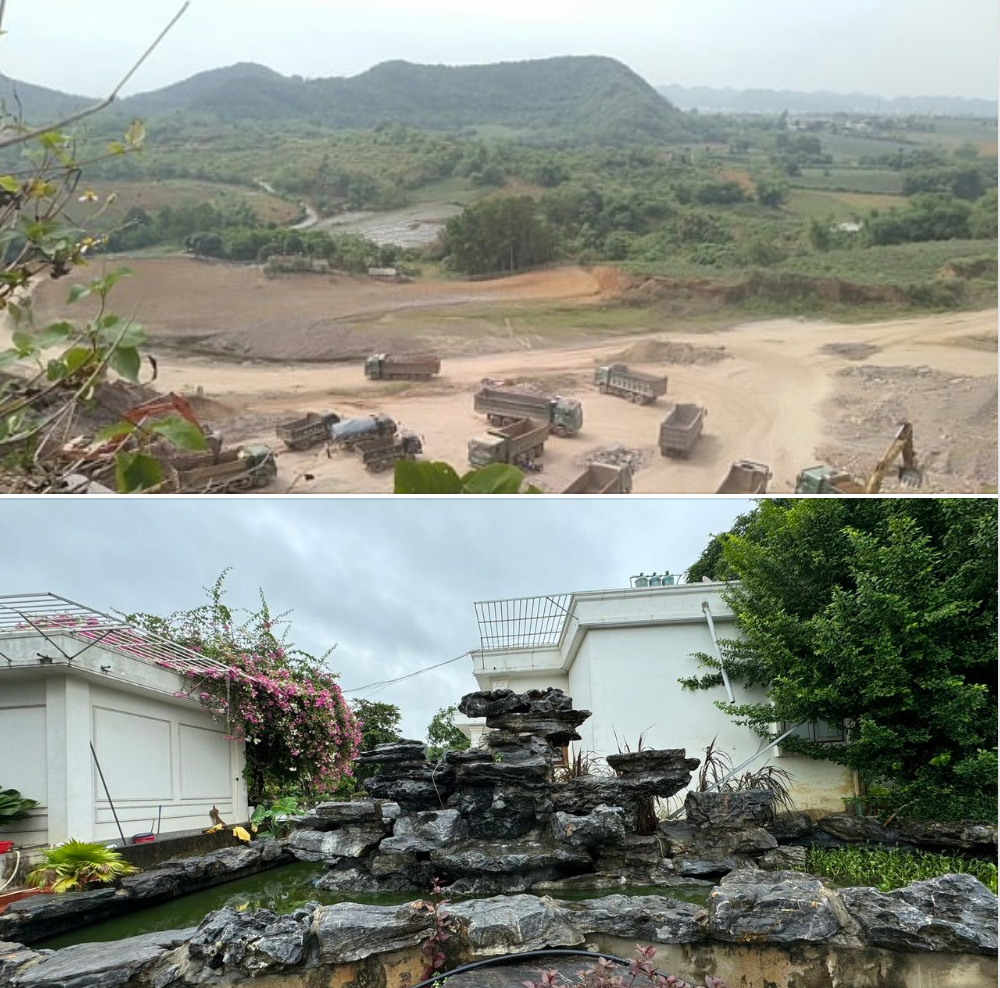 Đồi Ba Mào năm 2019 (ảnh trên) và hiện nay (ảnh dưới).